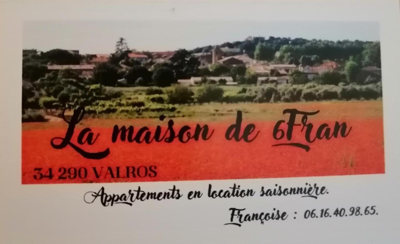 La Maison De 6Fran Appartement 2 Chaleureux Et Calme Ambiance Familiale Valros Eksteriør billede